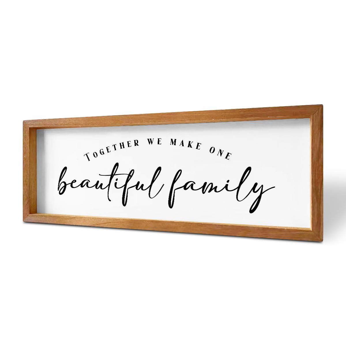 Inspirational Family Sign Rustic Country Family Quote Decorative Wooden Framed Sign Family Decor First House Must Haves Housewarming Gifts Farmhouse Wall Decor Home Entryway Garden Garage Decoration