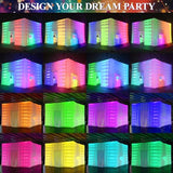 SAYOK Inflatable Party Tent 16.4'x16.4'x11.5' with LED Wall Wash Lights, Night Club Tent for Adults Wedding Birthday Backyard Party Business Events SAYOK