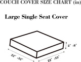 Disayu Magic Sofa Covers Couch Covers 2024 New Couch Cushion Covers Universal Sofa Covers Washable Stretch Slipcovers for Sectional Sofa (Texture Gray,Large Single Seat Cover) Disayu