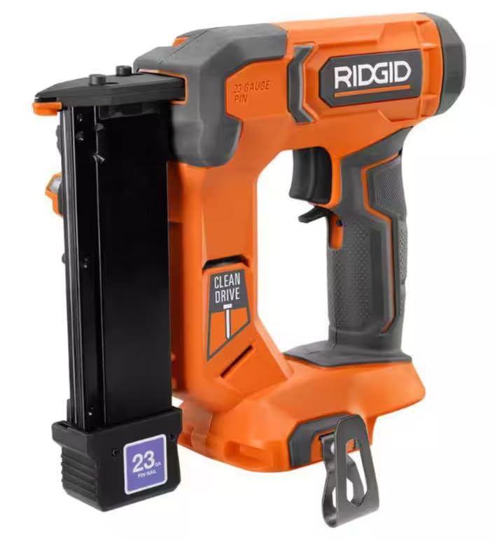 RIDGID 18V Cordless 23-Gauge 1-3/8 in. Headless Pin Nailer (Tool Only) R09898B - WoodArtSupply