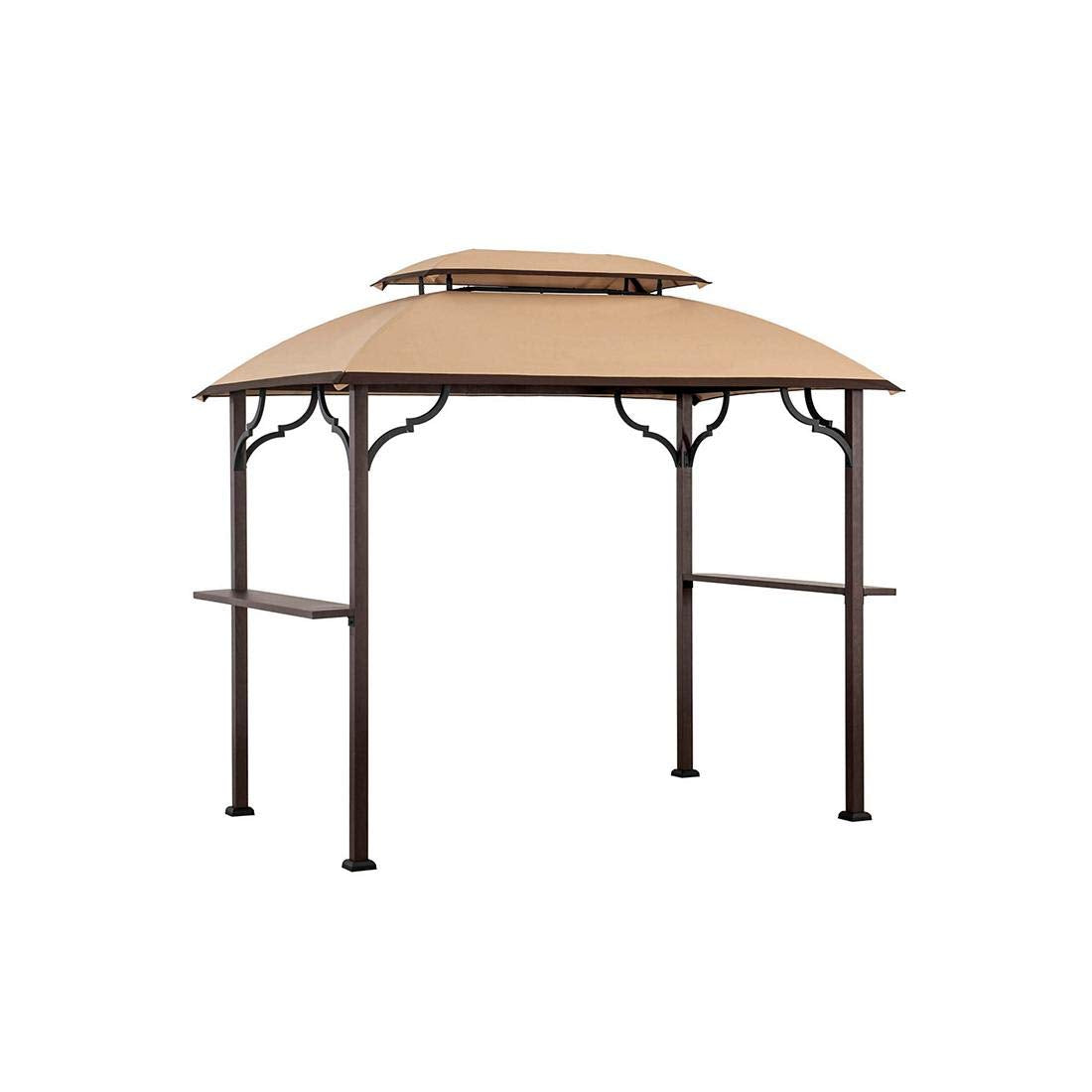 Garden Winds Replacement Canopy Top Cover for Greenvail Paxton Grill Gazebo - Riplock 350 - New Improved Design for Water Drainage Garden Winds