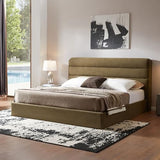 Zanmintaobo Lift Up Storage Bed King Size, Upholstered Platform Bed with Hydraulic System & Wood Slats Support, King Bed Frame with 3-Panel Headboard, No Box Spring Needed, Easy Assembly, Green Zanmintaobo