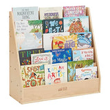 ECR4Kids Streamline Single-Sided Book Display with Storage, Classroom Bookshelf, Natural ECR4Kids
