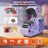 GOCHIFIX Auto Hat Heat Press Machine, Automatic Open/Release, 4 Memory Modes, Precise Temp/Timer Control, 6.54"x3.84"Curved Heat Plate, Hat Stretcher, for Caps, Sublimation, Vinyl, Heat Transfer GOCHIFIX