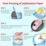 HTVRONT Hat Press Machine - Hat Press Heat Machine for Caps/Hats/Pillows Intuitive Display Screen- Flexible Temperature & Countdown Setting- Fast & Even Heat Portable Pink Heat Press HTVRONT