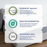 Olee Sleep Full Mattress, 10 Inch Gel Memory Foam Mattress, Gel Infused for Comfort and Pressure Relief, CertiPUR-US Certified, Bed-in-a-Box, Medium Firm, Grey, Full Size Olee Sleep