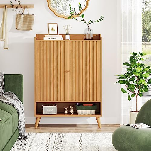 Tribesigns Sideboard Buffet Cabinet, Wood Kitchen Storage Cabinet with 2 Doors, Accent Cabinet with Removable Shelves for Kitchen, Dining Room, Living Room, Entryway (1) Tribesigns