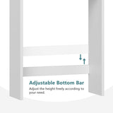 MXARLTR Over The Toilet Storage Cabinet, Over Toilet Bathroom Organizer with Adjustable Shelf and Double Doors, Space Saver Shelf Above Toilet Storage Cabinet (White) MXARLTR