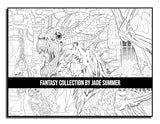 Fantasy Collection: An Adult Coloring Book with 100+ Incredible Coloring Pages of Mermaids, Fairies, Vampires, Dragons, and More! WoodArtSupply