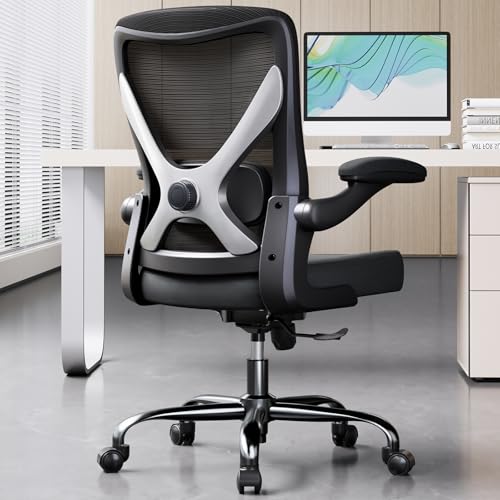 Ergalithic Ergonomic Office Chair - X-Shaped Computer Desk Chairs Comfy, Mesh High-Back Gaming Chair with Adjustable Lumbar Support, Executive Task Chair for Adults, Comfortable for Long Hours Ergalithic