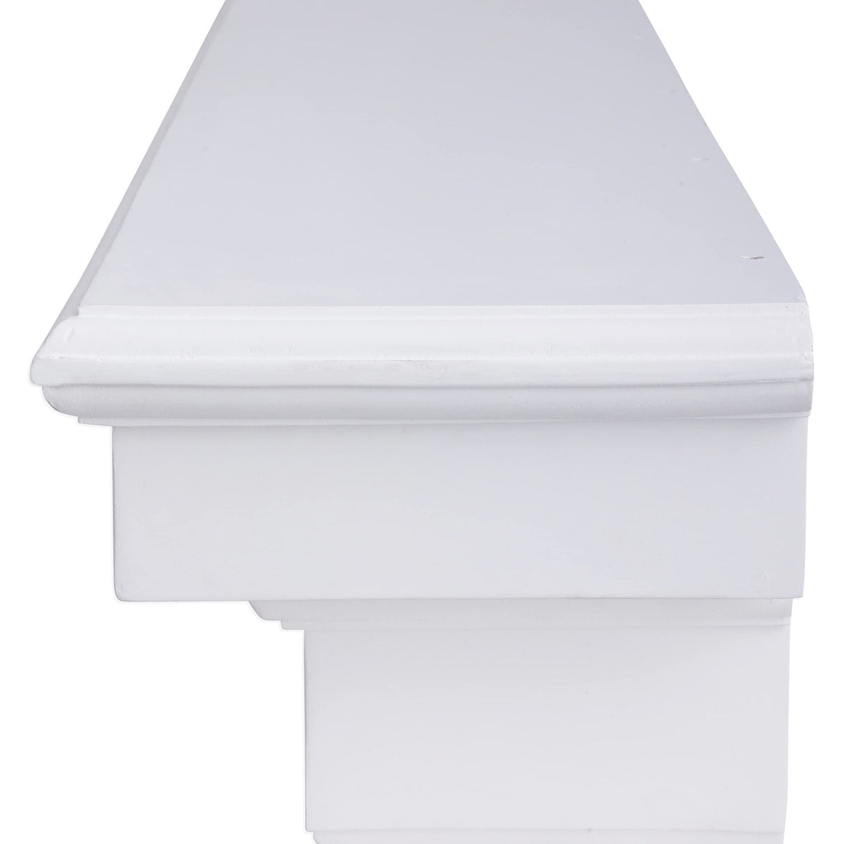 DOGBERRY 48" French Corbel Mantel | Floating Fireplace Mantel | Rustic Wood Shelf | Perfect for Electric Fireplaces and Décor | Modular 3 in 1 Design | Corbel Bracket Arches Included - Dark Chocolate DOGBERRY