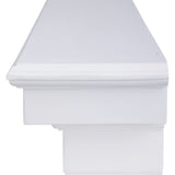 DOGBERRY 48" French Corbel Mantel | Floating Fireplace Mantel | Rustic Wood Shelf | Perfect for Electric Fireplaces and Décor | Modular 3 in 1 Design | Corbel Bracket Arches Included - Dark Chocolate DOGBERRY