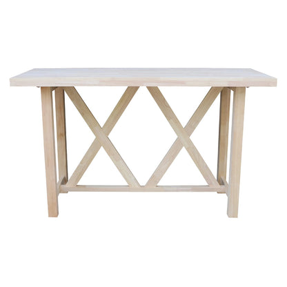 IC International Concepts Bar Height Table, Unfinished - WoodArtSupply