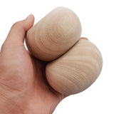 Btibpse 2 Inch Wooden Bun Feet Sofa Replacement Parts Round Furniture Legs Unfinished Sofa Couch Chair Ottoman Replacement Legs Solid Wood Cabinet Legs Set of 4 (2 inch Unfinished) Btibpse