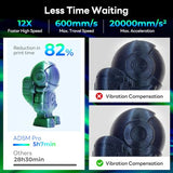 FLASHFORGE Adventurer 5M Pro 3D Printer with ASA Sparkle Racing Green 1kg FilaBees