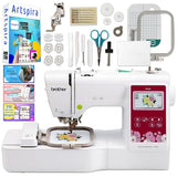 Brother PE545 4" x 4" Embroidery Machine with with 250+ Accessories including 40 Spools of Embroidery Theads