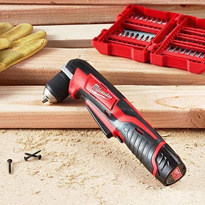 Milwaukee 2415-20 M12 12-Volt Lithium-Ion Cordless Right Angle Drill, 3/4 In, Bare Tool, Medium - WoodArtSupply