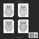 Owl Mandala Coloring Book for Adults: Relaxing Mandala Art Coloring Book for Adults and Grown-Up Kids Majosta
