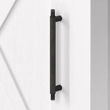 Bush Furniture Corner Computer Small Space, Office and Bedroom | Key West Collection L Desk with Storage and Aged Bronze Hardware, 54W, Pure White Oak Bush Business Furniture