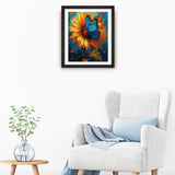 Natuyalo Paint by Number Kits for Adults Paint by Numbers for Adults Beginner, DIY Paint by Numbers for Ideal Gift Home Wall Decor (Butterfly on Sunflower, 16x20 Inch) Natuyalo