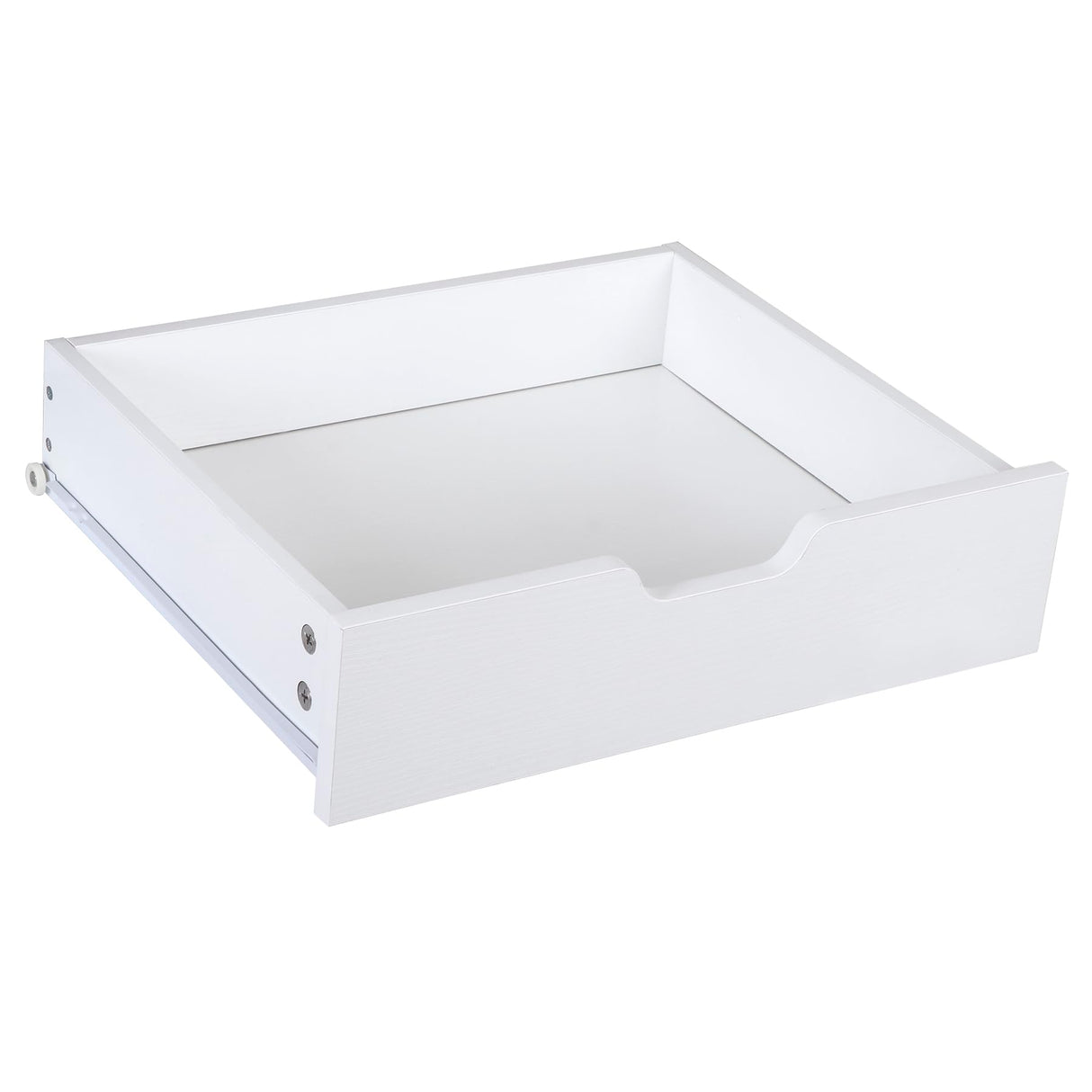 Saicool 5 Drawer Chest Storage Cabinet Dresser, Wood Nightstand, Mobile Organizer Drawers for Office Bedroom Hallway Entryway Closets,White Saicool