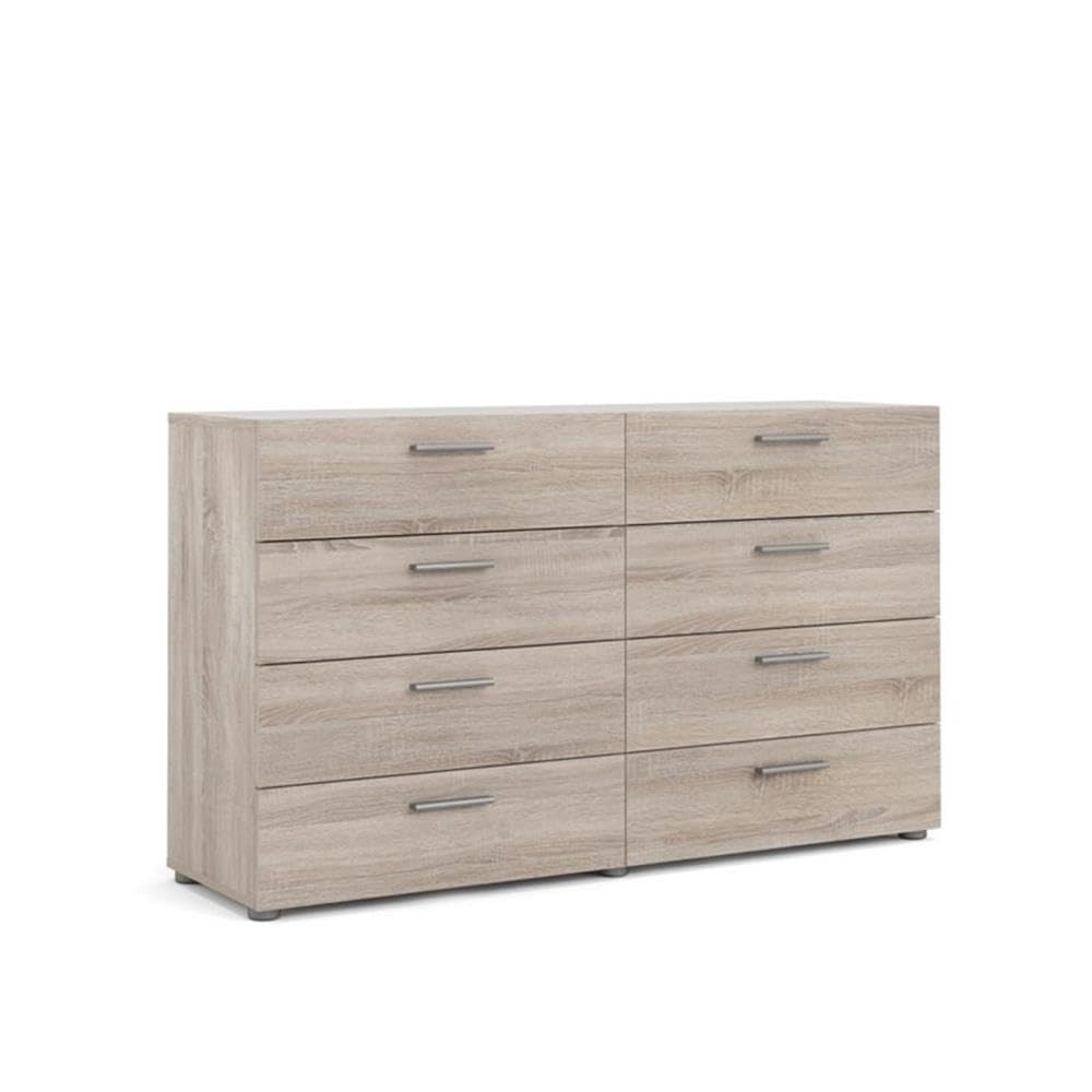 Tvilum 8 Drawer Double Dresser,Truffle Tvilum