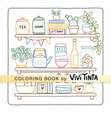 Color By Line: Coloring Book for Relaxation Featuring Vibrant Colored Outlines Vivi Tinta