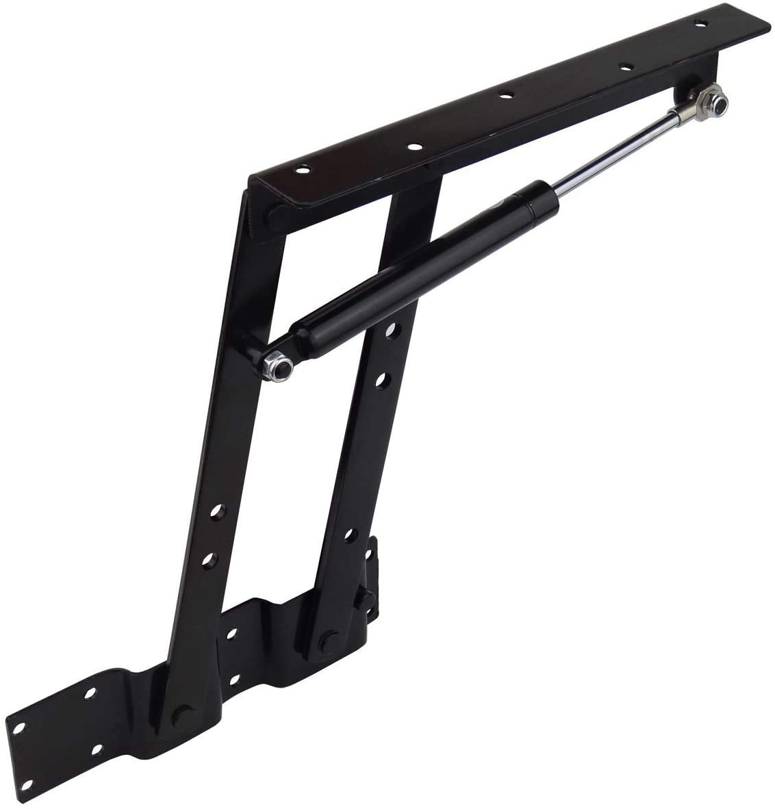 2pcs Folding Lift up Top Coffee Table Lifting Frame Desk Mechanism Hardware Fitting Hinge Spring Standing Rack Hinge Rack Bracket (Gas Hydraulic)