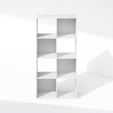 Furinno Pelli Cubic Storage Cabinet, Bookcase, Bookshelf, 8-Cube, White Furinno