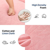 MoNiBloom 75 Inch Convertible Couch Sofa Bed, Reclining Futon Sleeper with Cloud Cushion & Ergonomics Armrest, 3 Seater Upholstered Couch, Comfy Reclining Sofa Bed for Living Room, Bedroom, Pink MoNiBloom