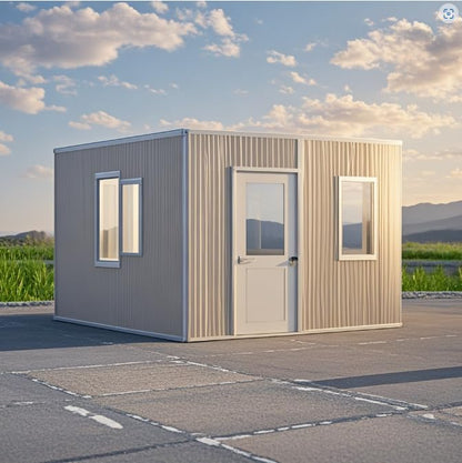 Tiny Container House, Foldable House, prefab House, Mobile Cabin, Outdoor Home, for Living, Vacation, Office, Recreation | Customization 7ft 14ft 20ft 30ft 40ft (7ft)