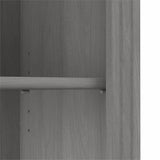Bush Home Saratoga Tall 5 Shelf Bookcase - Set of 2 in Modern Gray Bush Home