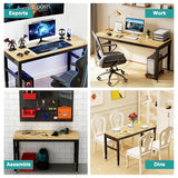 48" Heavy Duty Workbench, Solid Wood Working Bench Adjustable Height Rolling Work Tables with Power Outlets for Home Office, 1800 Lbs Capacity (Rubber Pad丨48 x24 丨Socket) Hombanyan