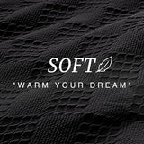 EXQ Home Waffle Comforter Queen Size - Super Soft Embossed Design Comforter Set 3 Pieces, Black 3D Diamond Pattern Bedding Set,Winter Warm Bed Set,1 Comforter with 2 Pillowcases EXQ Home