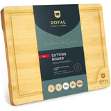 ROYAL CRAFT WOOD Bamboo Cutting Boards for Kitchen - Kitchen Chopping Board for Meat (Butcher Block) Cheese and Vegetables | Wooden Cutting Board ROYAL CRAFT WOOD