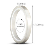 2 Pieces 108 ft Clear Heat Tape for Sublimation Heat Press Tape Heat Transfer Tape High Resistant Temperature Tape Thermal Tape for Electronics Printing Circuit Board Heat Transfer Vinyl (20 mm) Zonon