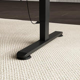Hitow L Shaped Standing Desk Height Adjustable, 63" W Electric Sit Stand Desk with Drawers & Storage Cabinet, Reversible Home Office Table Corner Computer Workstation, Modern Black (29.1"-44" H) Hitow
