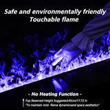 Water Vapor Fireplace Recessed Multicolour Realistic Atomized Flame, Electric Fireplace with Manual Water Control and Remote Control,with 5ft Power Cord,Size: L31.5 x W7.87x H8.27 in Mexhom