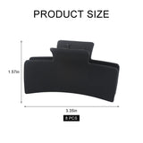 ASUNFO 8 Pcs Sublimation Hair Clips Blanks Heat Transfer Hair Claw Clips DIY Hair Accessories for Women ASUNFO