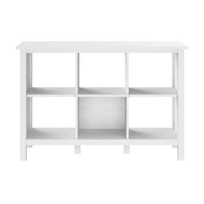 Broadview 6-Cube Storage Bookcase in Pure White - WoodArtSupply