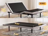 Yireehome Adjustable Bed Frame King Size with Wireless Remote, USB, Head Foot Incline, Underbed Light, Zero Gravity, Heavy Duty Platform Bed Base Yireehome