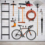 TORACK Garage Hooks Heavy Duty, 15 Pack Wall Mount Steel Utility Hooks&Hangers, Anti-Slip Rubber Coated, Garage Storage Organizer for Garden Tools, Power Tools, Ladders, Brooms, Bikes, Bulk Items TORACK