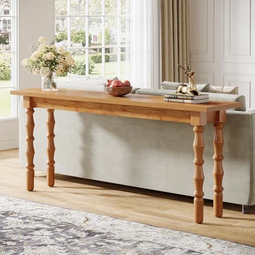 Tribesigns 70.9-Inch Extra Long Console Table for Entryway, Narrow Sofa Table Behind Couch with Solid Wood Legs, Entry Accent Table for Living Room, Foyer, Hallway, Entrance Tribesigns