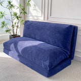 MAXYOYO Folding Sofa Bed, Extra Thick and Long Floor Sofa Convertible Sleeper Chair with Washable Cover, Floor Couch Lounge Bean Bag Bed for Living Room, Navy, 30x95 Inch MAXYOYO