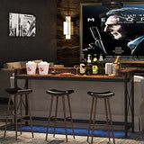 Tribesigns Sofa Table with Outlets and USB Ports, 70.9 inch Extra Long Console Table Behind Couch with Charging Station, Industrial Narrow Entryway Hallway Accent Table for Living Room Tribesigns