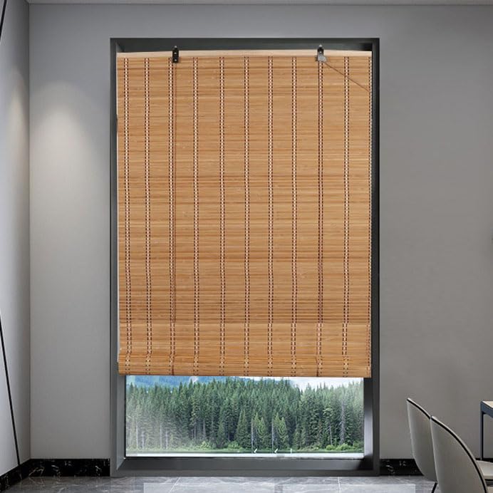 Custom Size Anti-UV Bamboo Blinds with Lifter for Indoor/Outdoor Privacy