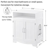 beeNbkks Cat Litter Box Furniture, Cat Washroom Hidden Litter Box Enclosure with 2 Entrances, Cat House Storage Nightstand, Wooden Pet Crate Furniture beeNbkks