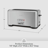 Breville Bit More Toaster 4 Slice BTA730XL, Brushed Stainless Steel Breville