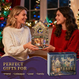 SUNNINO Miniature Dollhouse Kit, 3D Wooden Puzzles for Adults Mini House Building Kit with LED Lights Christmas Birthday Gifts Book Nook Kits Bookshelf Decor for Adults and Teens, Time Magic Club