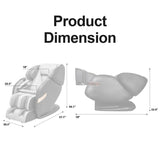 Osaki OS- Massage Chair, Polypropylene, Black & Brown Osaki